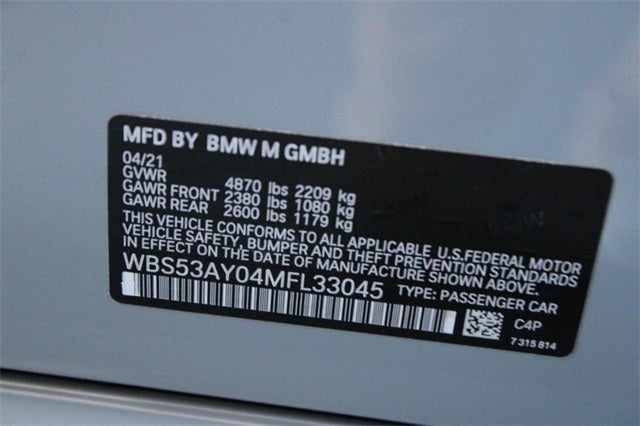 2021 BMW M3 Base